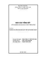 Đề tài : Nghiên cứu công nghệ sản xuất thép hợp kim mác SKS43