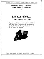 Nghiên cứu thiết kế cải hoàn xe hai bánh 110cc thành xe ba bánh sử dụng nhiên liệu gas để thu gom vận chuyển chất thải rắn trong các khu dân cư trên địa bàn tỉnh Bà  Rịa-vũng Tàu
