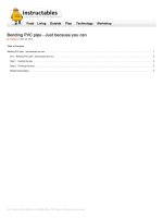 Bending PVC pipe just because you can