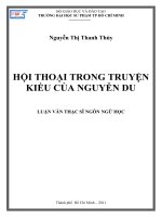 hội thoại trong truyện kiều của nguyễn du