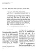 resonant oscillations in multiple filled skutterudites