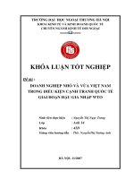 hóa luận tốt nghiệp doanh nghiệp nhỏ và vừa việt nam trong điều kiện cạnh tranh quốc tế giai đoạn hậu gia nhập wto