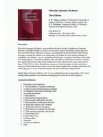 Atkins PW friedman RS molecular quantum mechanics