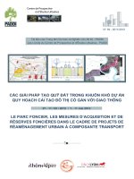 Giải pháp tạo quỹ đất cho dự án cải tạo đô thị và giao thông