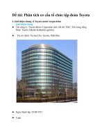 cơ cấu tổ chức TOYOTA