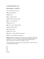 learning spanish like crazy level 1