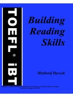 Building reading skills for TOEFL IBT
