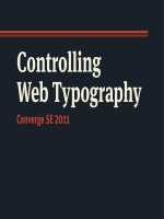 Controlling Web Typography - Trent Walton