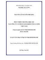 Phát triển thương hiệu EIC tại công ty cổ phần giám định năng lượng Việt nam