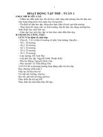 HOẠT ĐỘNG tập THỂ