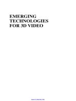 emerging technologies for 3d video