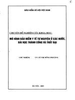 mô hình bảo hiểm y tế tự nguyện của các nước. thành công và thất bại