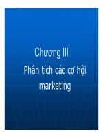 Bài giảng Quản trị Marketing: Chương 3 - GV. Hoàng Thị Huệ
