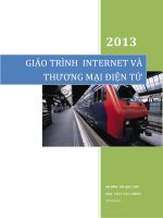 GIÁO TRÌNH INTERNET VÀ THƯƠNG MẠI ĐIỆN TỬ