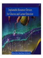 implantable biosensor devices for lactate and glucose detection