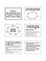 chương 4: Một số công cụ quản lý chất lượng