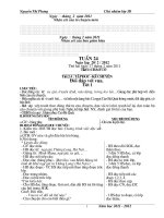 giáo án lớp 3 tuần 24