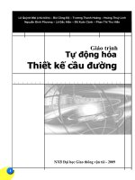 Tự động hóa thiết kế cầu đường giáo trình lê quỳnh mai, giao thông vận tải, 2009