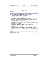 Đề tài thiết kế hệ truyền động của xe cầu