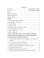 Đánh giá tác động của các chương trình, dự án phát triển nông thôn tới xóa đói giảm nghèo ở huyện võ nhai tỉnh thái nguyên