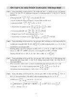 ÔN TẬP CÁC BÀI TOÁN TAM GIÁC THI ĐẠI HỌC