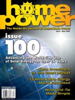 home power magazine  -  issue 100  -  2004 - 04 - 05