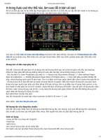 In trong autocad cad như thế nào