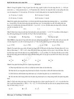 Bộ đề thi thử vật lý năm 2014