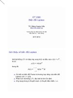 ss laplace handout tín hiệu và hệ thống thông tin