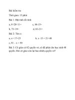 Bài kiểm tra toan 2