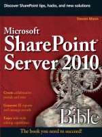 microsoft sharepoint server 2010 bible