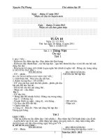 giáo án lớp 3 tuần 18