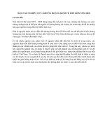 Báo cáo nghiên cứu khủng hoảng kinh tế thế giới năm 2008 và các hướng phát triển