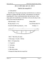đồ án kết cấu bê tông cốt thép thiết kế cầu máng bê tông cốt thép