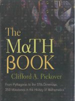 math book- from pythagoras to the 57th dimension- by clifford pickover