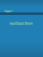 Chapter 7 Input Output Stream