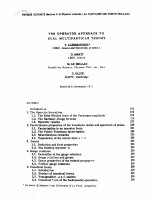 alessandrini, amati, le bellac, olive. the operator approach to dual multiparticle theory