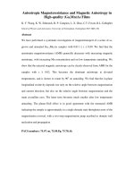 Anisotropic Magnetoresistance and Magnetic Anisotropy in High-quality (Ga,Mn)As Films