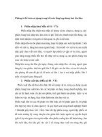 Chứng từ kế toán sử dụng trong kế toán tổng hợp hàng hoá tồn kho