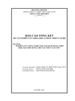 Nghiên cứu công nghệ chế tạo sơmi bằng thép chịu mài mòn dùng cho tàu thuỷ cao tốc