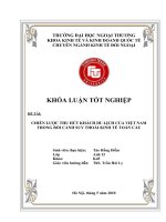 Chiến lược thu hút khách du lịch của Việt Nam trong bối cảnh suy thoái kinh tế toàn cầu