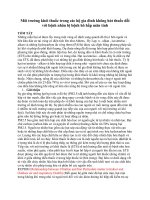 Môi trường khói thuốc trong các hộ gia đình không hút thuốc đối với bệnh nhân bị bệnh hô hấp mãn tính