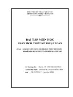 giải quyết đụng độ trong phép biến đổi khoá băm bằng phương pháp địa chỉ mở
