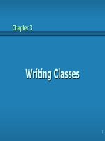 Chapter 3 Writing classes