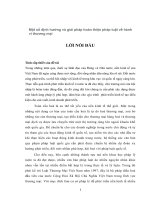 một số định hướng và giải pháp hoàn thiện pháp luật về hành vi thương mại