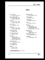 HỆ THỐNG NỘI THẤT TRÊN XE AUDI 100 200 ĐỞI 1989-1991