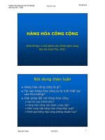 KT vi mô chính sách công hàng hóa công cộng