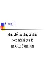 Bài giảng Phân phối thu nhập cá nhân trong thời kỳ quá độ lên chủ nghĩa xã hội ở Việt Nam