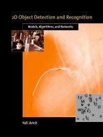 2d object detection and recognition models, algorithms, and networks