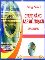 Chức năng lập kế hoạch trong cơ quan hành chính nhà nước